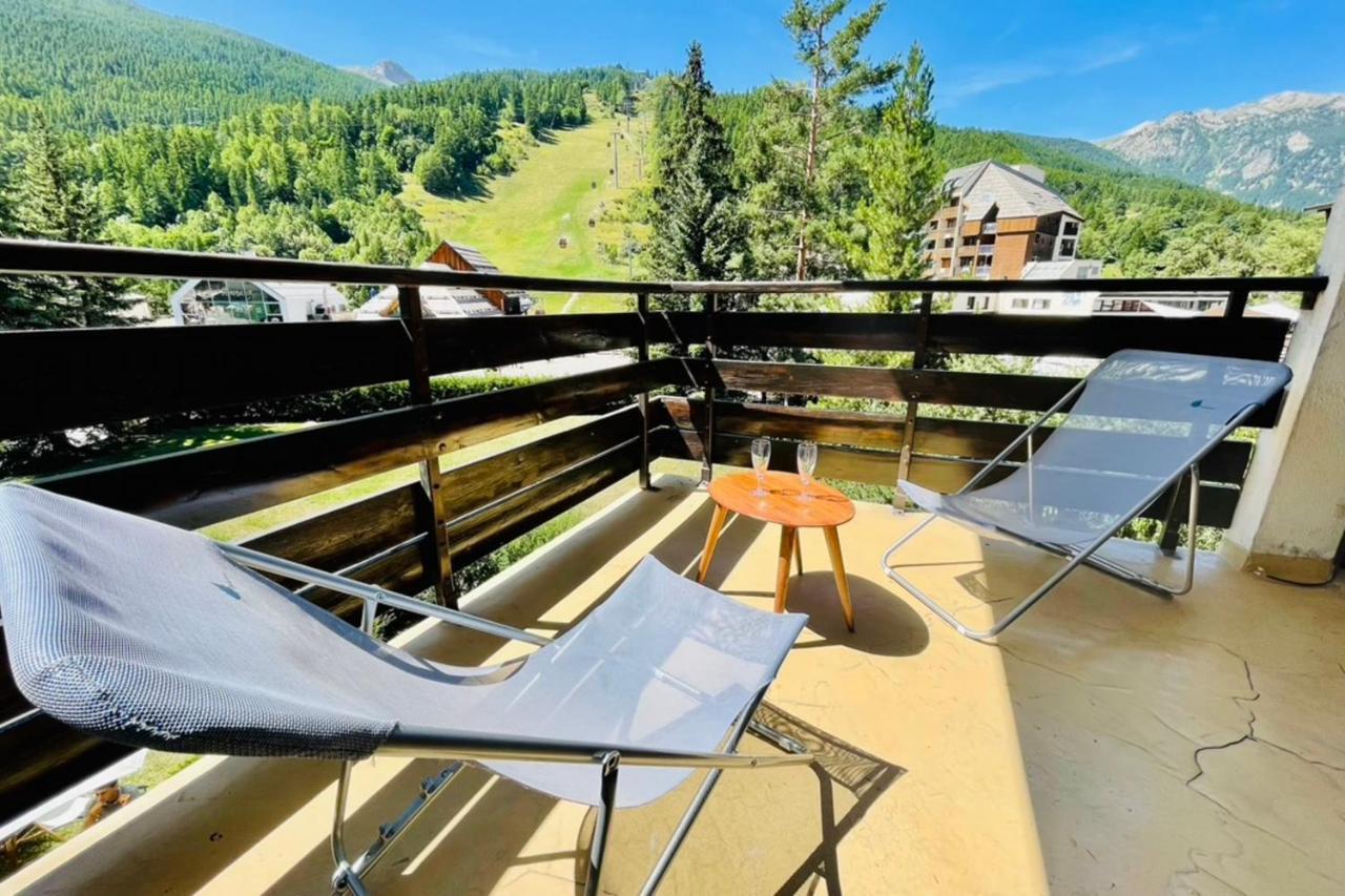 Serre-Chevalierstudio Terrace Next To Ski Slopes Сен-Шафре Экстерьер фото